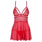 NUISETTE BABYDOLL 838-BAB-3 ROUGE - OBSESSIVE 