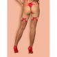 BAS BEIGE AVEC NOEUD ROUGE S808 - OBSESSIVE 