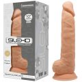 GODE RÉALISTE BEIGE EN SILICONE MÉMOIRE DE FORME 26 CM - SILEXD