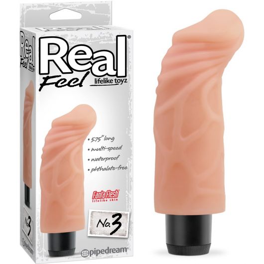 VIBROMASSEUR RÉALISTE REAL FEEL N°3 - 14 CM - PIPEDREAM