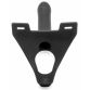 GODE CEINTURE EN SILICONE NOIR ZORO 16.5 CM - PERFECT FIT 