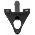 GODE CEINTURE EN SILICONE NOIR ZORO 16.5 CM - PERFECT FIT 
