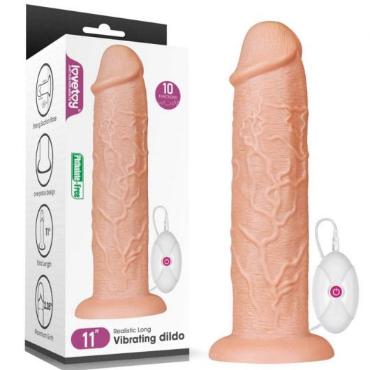VIBROMASSEUR EXTRA LARGE AVEC VENTOUSE - 27 CM VIBROMASSEUR EXTRA LARGE AVEC VENTOUSE - 27 CM