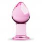 PLUG ANAL EN VERRE ROSE N°26 - GILDO 