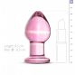 PLUG ANAL EN VERRE ROSE N°26 - GILDO 