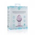 PLUG ANAL EN VERRE ROSE N°26 - GILDO 