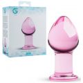 PLUG ANAL EN VERRE ROSE N°26 - GILDO 