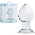 PLUG ANAL EN VERRE TRANSPARENT N°26 - GILDO 