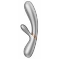 VIBROMASSEUR RABBIT HOT LOVER SILVER CONNECTÉ - SATISFYER 
