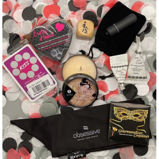 COFFRET POUR COUPLE - GOURMANDISES COQUINES COFFRET POUR COUPLE - GOURMANDISES COQUINES
