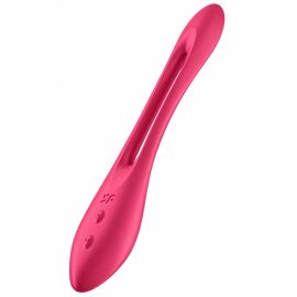 MULTI-VIBRATEUR ELASTIC JOY ROUGE - SATISFYER 