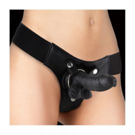 GODE CEINTURE REALISTIC STRAP-ON NOIR - OUCH 