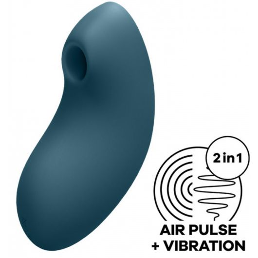 STIMULATEUR CLITORIDIEN VULVA LOVER 2 BLEU - SATISFYER STIMULATEUR CLITORIDIEN VULVA LOVER 2 BLEU - SATISFYER