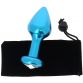 PLUG BIJOU ALUMINIUM BLEU Ø 3.8 CM - 126 GRAMMES