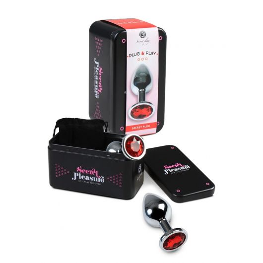 PLUG BIJOU ROUGE S EN COFFRET - SECRET PLAY PLUG BIJOU ROUGE S EN COFFRET - SECRET PLAY