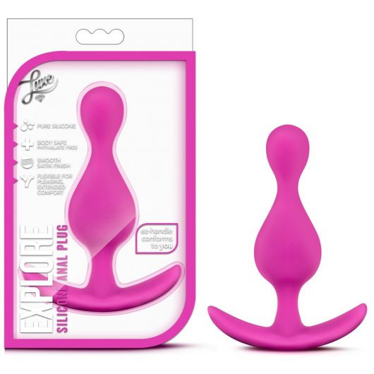 GODE ANAL LUXE EXPLORE ROSE SILICONE - BLUSH